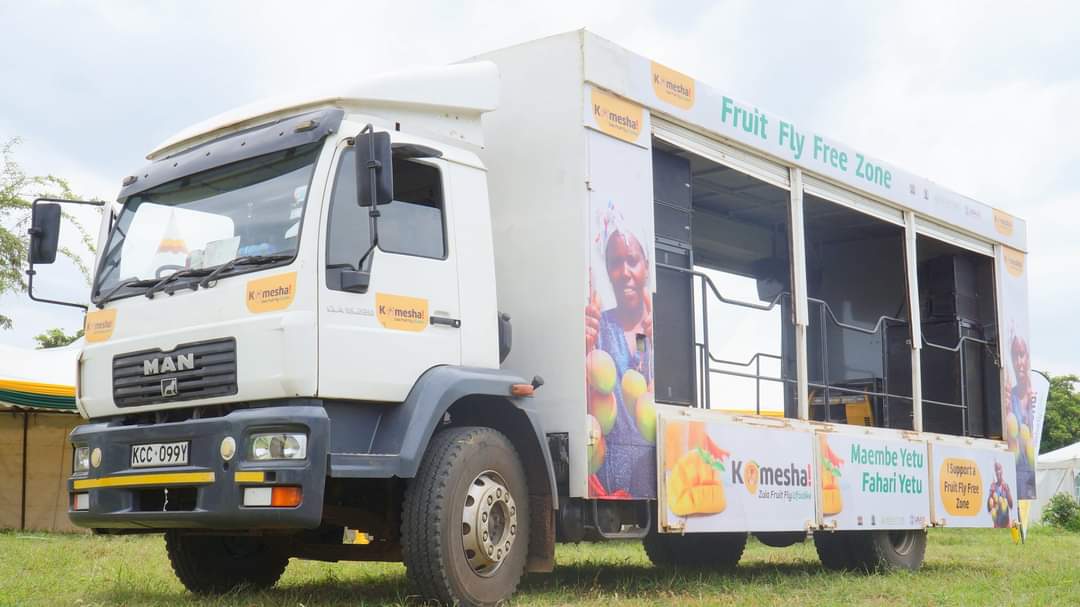 Custom stage setup for road shows in Nairobi