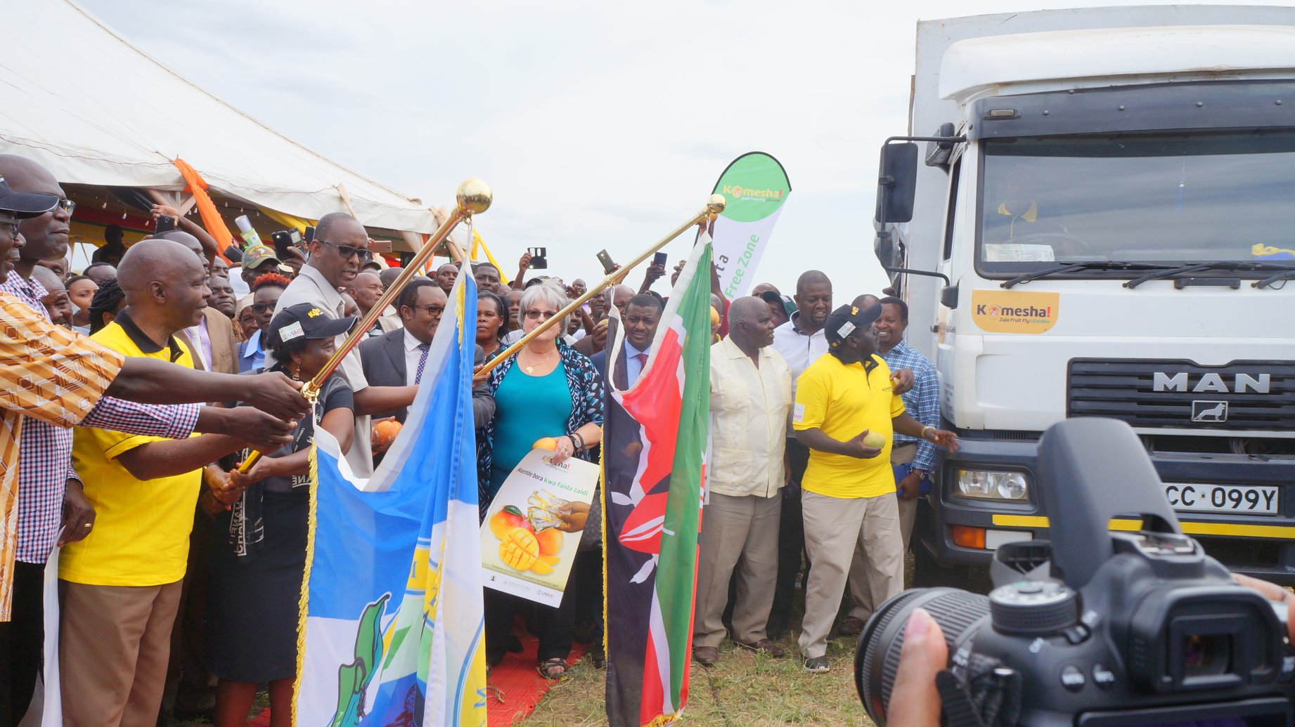 Road show truck for outdoor events in Kenya