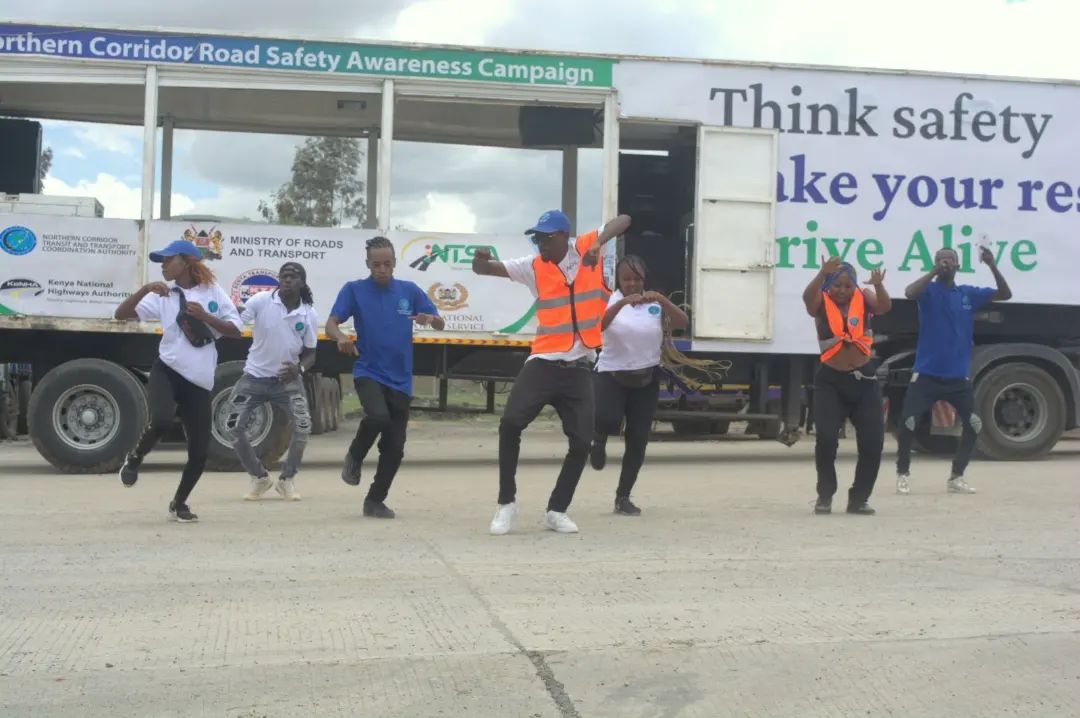 Road show truck at a corporate event in Nairobi