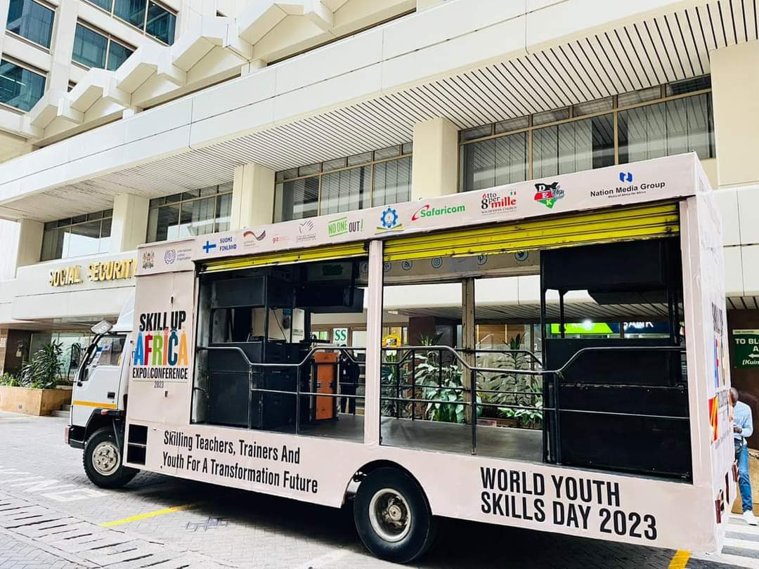 Custom stage setup for road shows in Kisumu